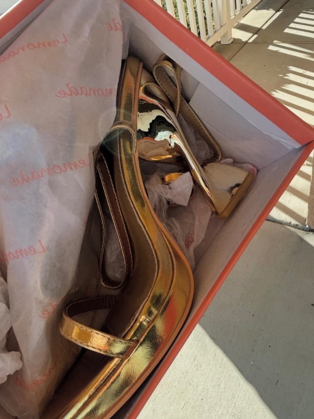 Brand New Metallic Gold Heels | Size 7.5 | Runs Small